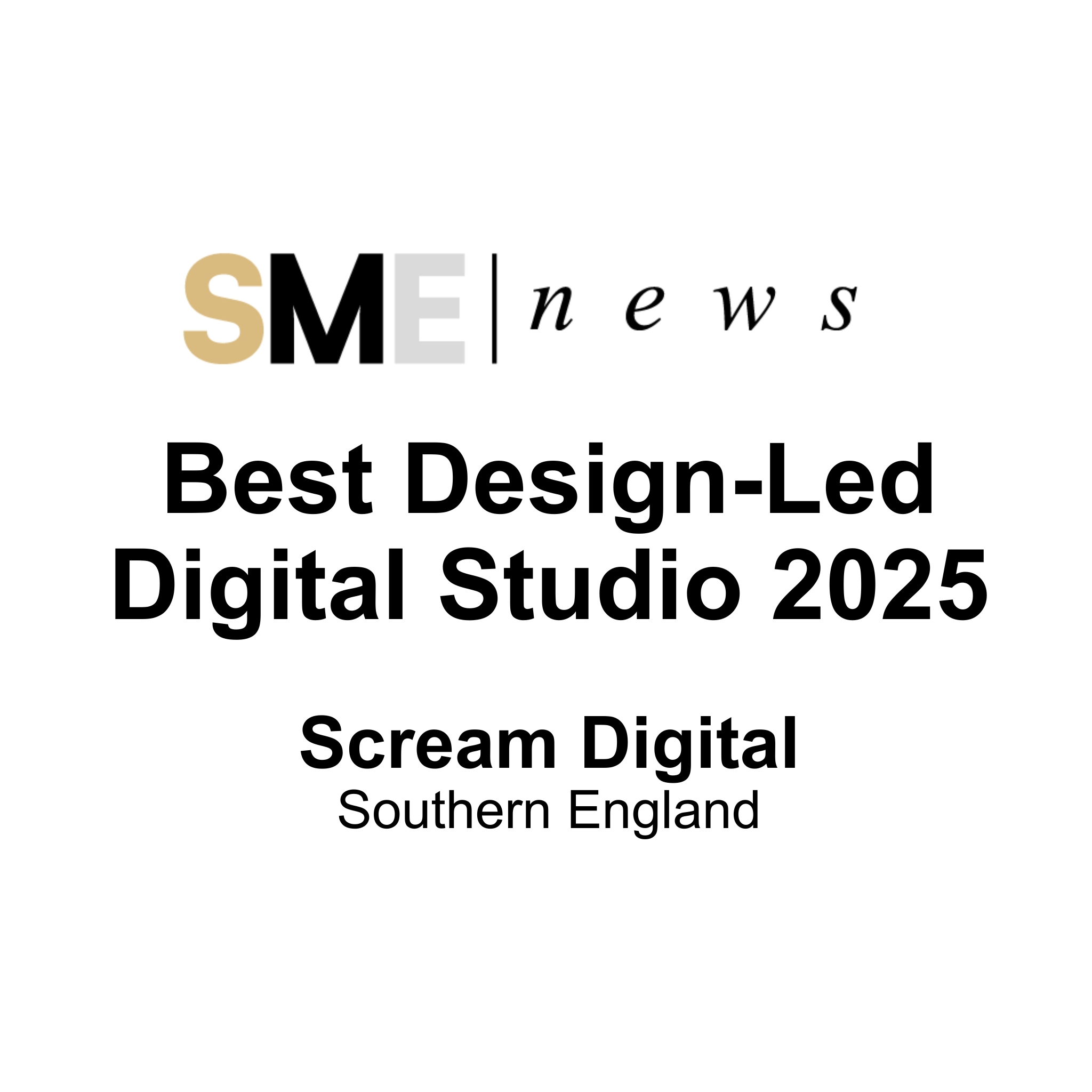 Best Design-Led Digital Studio 2025 — SME News